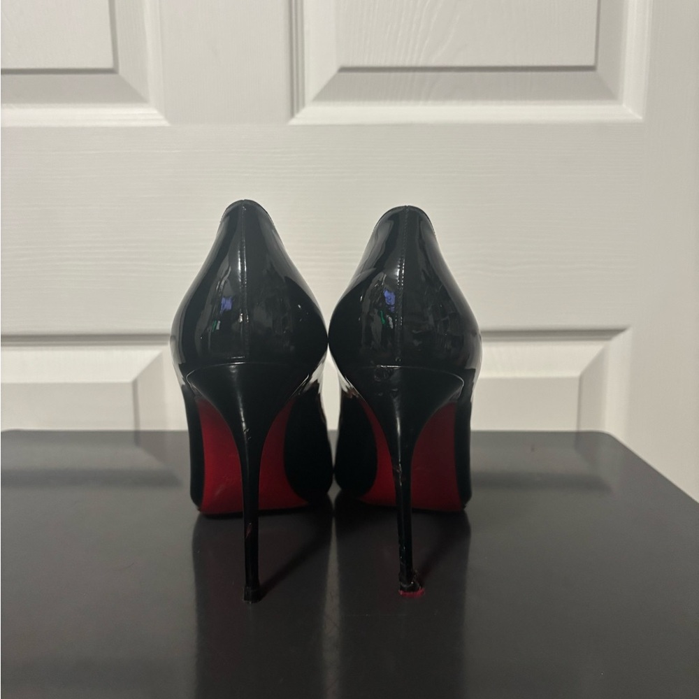 Christian Louboutin Kate 100 Black Patent Pumps (Size 41.5) - Picture 4 of 10
